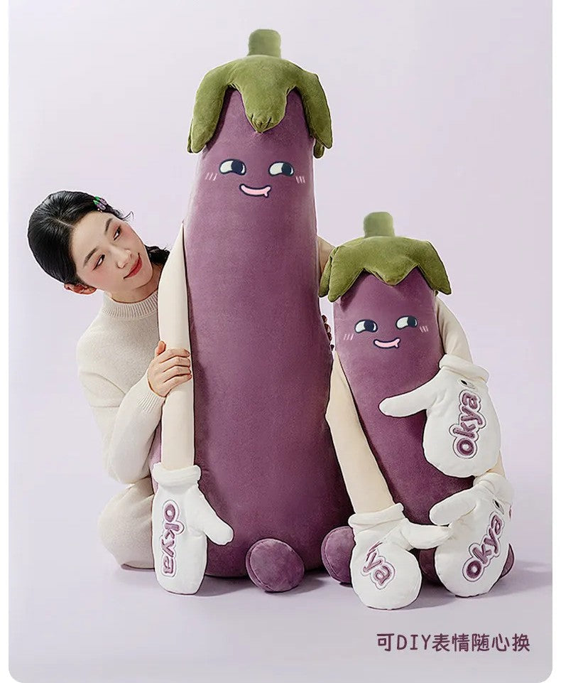 PatPals™ Eggplant Patting Plush Pillow