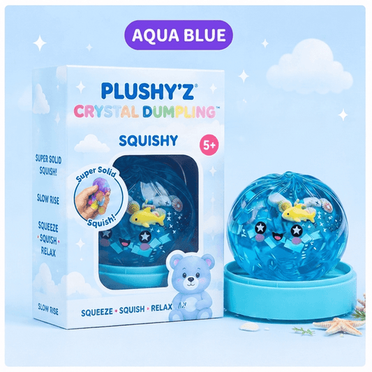 PLUSHY'Z® Crystal Dumpling Squishy – Stress-Relief Toy
