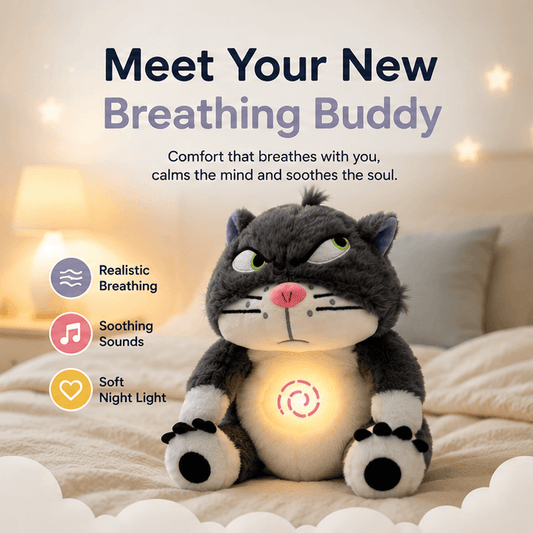 The Breathing Frown Cat Plushie