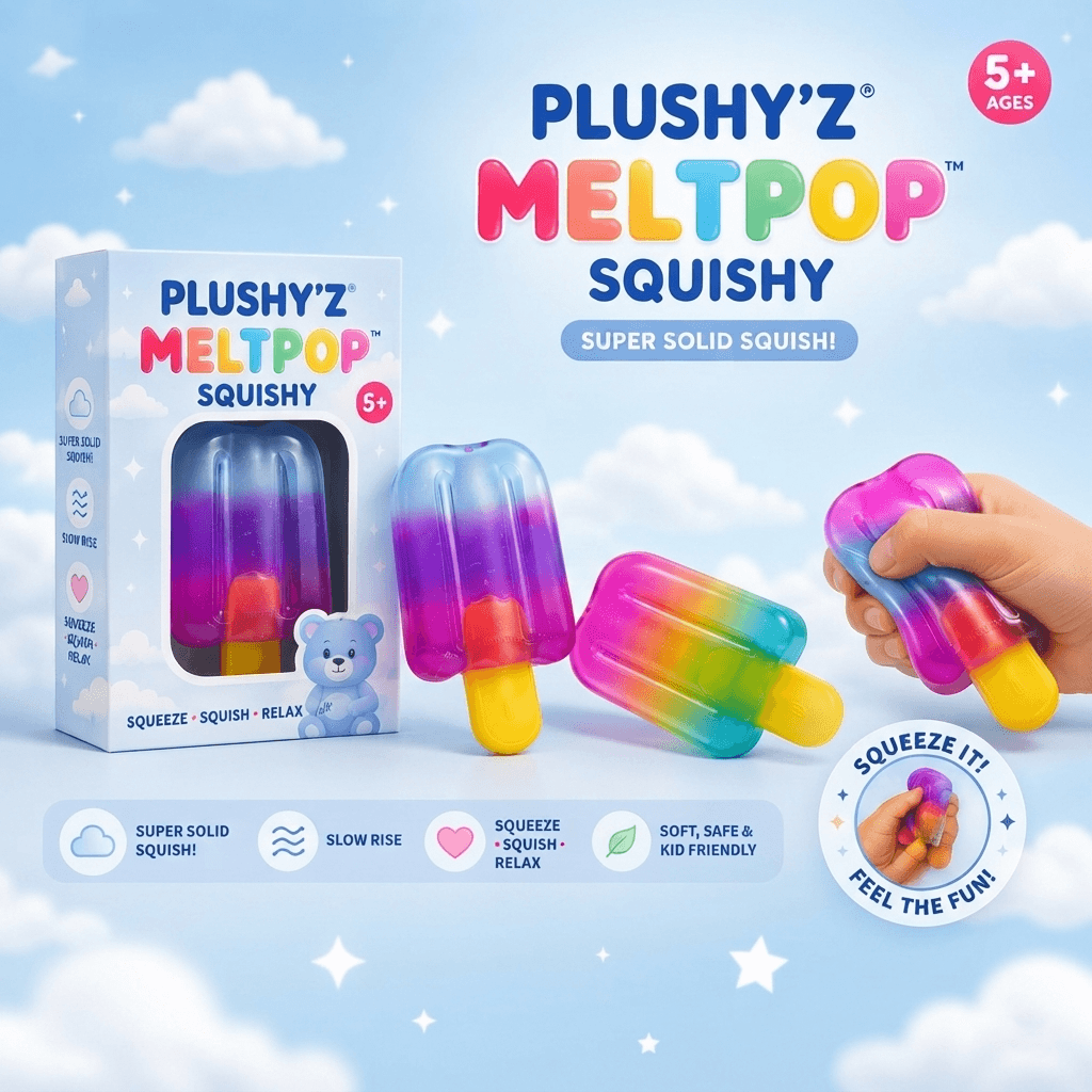 PLUSHY'Z® MeltPop Squishy – Stress-Relief Toy