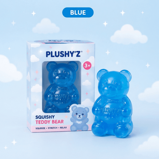 PLUSHY'Z® Squishy Bear – Sensory Stress-Relief Toy