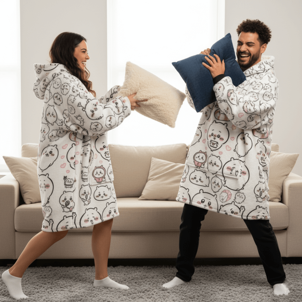 Puffy Faces Blanket Hoodie™