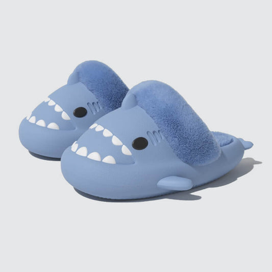 SHARKY'Z™️ SCUFFETTE - Kids Fluffy Shark Slippers