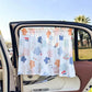 Cartoon-Style Car Sunshade Curtain
