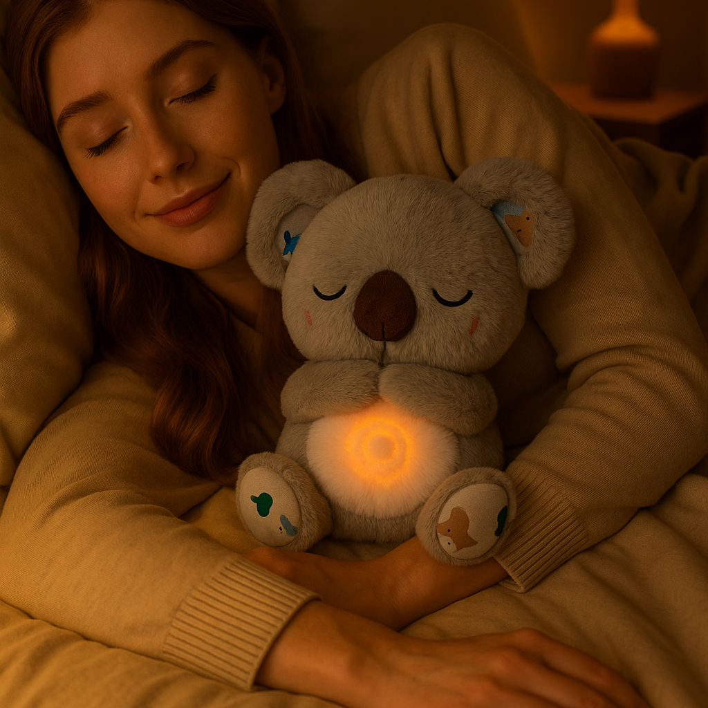 Peluche Koala Respirant – Musique, Lumières, Pour Soulager L'anxiété, Enfant Et Adulte