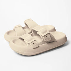 BounceBliss™️ Buckled Double-Strap Cloud Slides