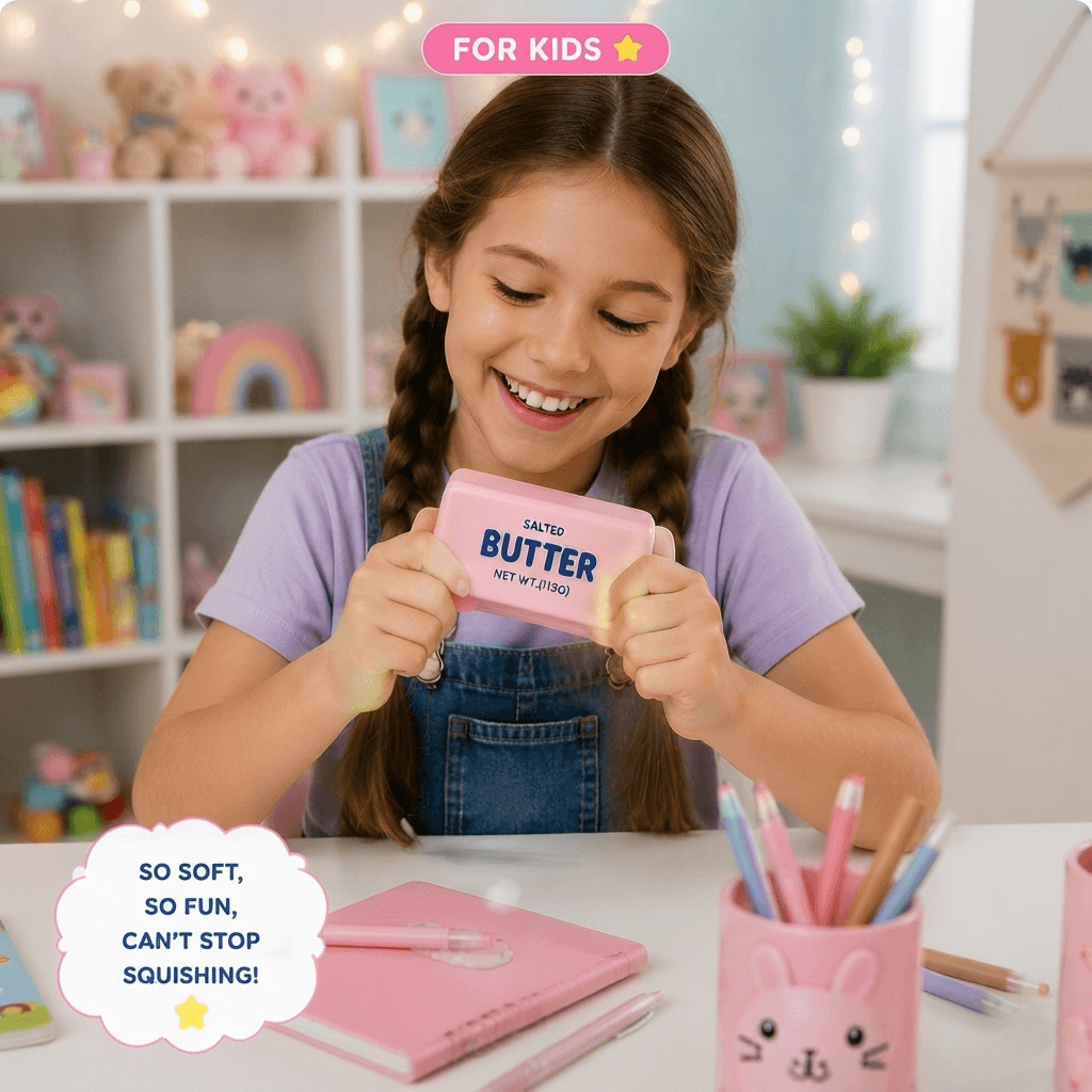 PLUSHY'Z® Butter Melt Squishy – Stress-Relief Toy