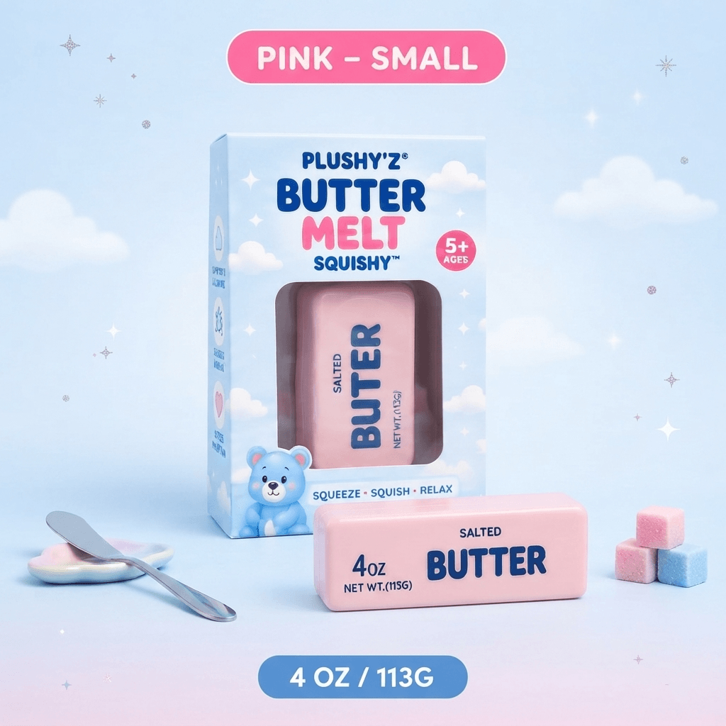 PLUSHY'Z® Butter Melt Squishy – Stress-Relief Toy