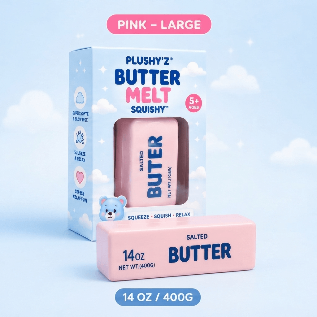 PLUSHY'Z® Butter Melt Squishy – Stress-Relief Toy