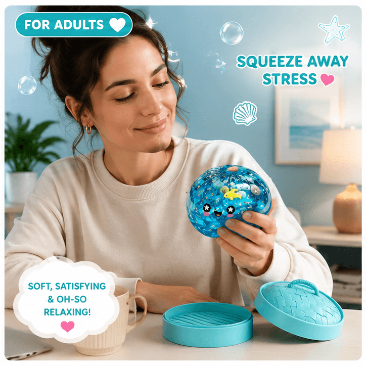 PLUSHY'Z® Crystal Dumpling Squishy – Stress-Relief Toy