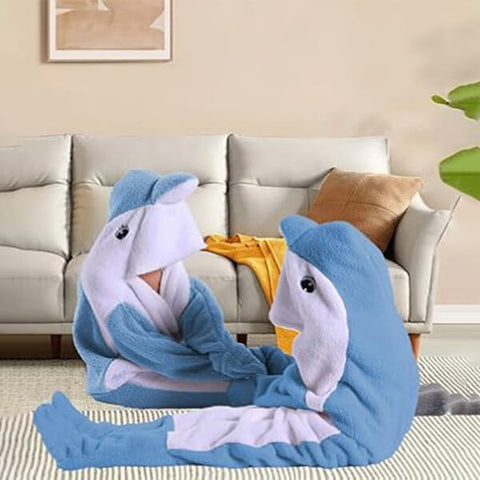 La couverture requin <strong>SHARKY'Z</strong>™️ Blanket par <strong>PLUSHY’Z</strong>®️