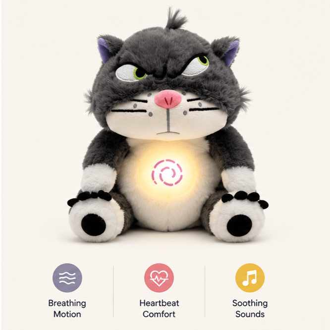 The Breathing Frown Cat Plushie