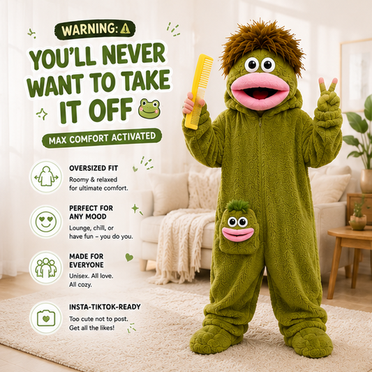 Big-Mouth Froggy™ Plush Onesie - Green