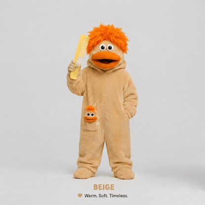 Big-Mouth Froggy™ Plush Onesie - Khaki