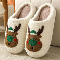Reindeer Winter Slippers by PLUSHY'Z®️