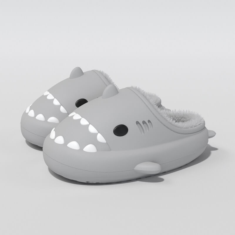 SHARKY'Z™️ - Pantuflas de tiburón de invierno para niños