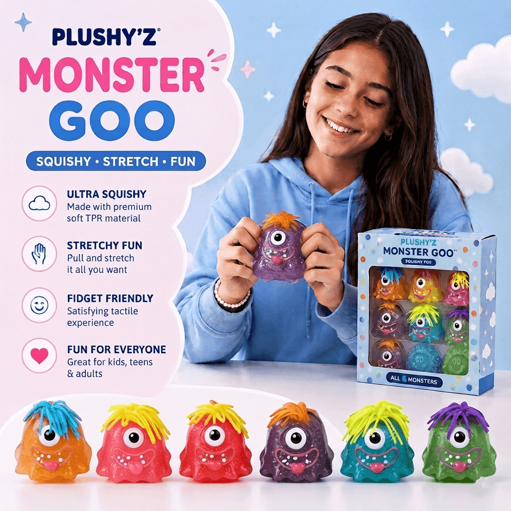 PLUSHY'Z® Monster Goo™ – Squishy Stress-Relief Toy
