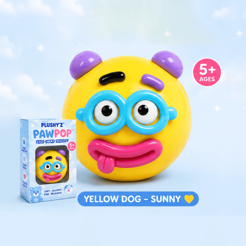 PLUSHY'Z® PawPop Squishy – Stress-Relief Toy