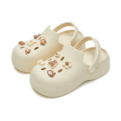 PolyGlo™ Women Clogs & Charms - Beige Bundle