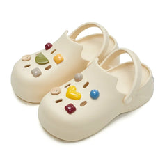 PolyGlo™ Women Clogs & Charms - Beige Bundle