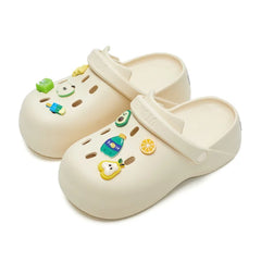 PolyGlo™ Damen Clogs & Charms - Beige Bundle