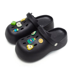 PolyGlo™ Women Clogs & Charms - Black Bundle