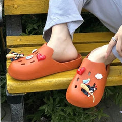 PolyGlo™ Unisex Slide & Charms - Orange Bundle