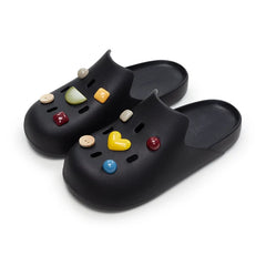 PolyGlo™ Unisex Slide & Charms - Schwarzes Bundle