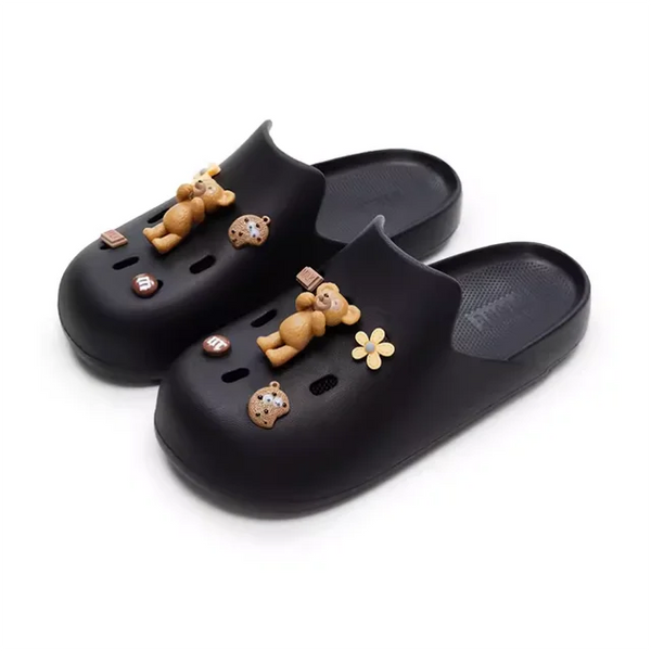 PolyGlo™ Unisex Slide & Charms - Schwarzes Bundle