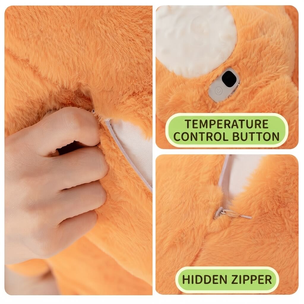 PatPals™ Carrot Patting Plush Pillow