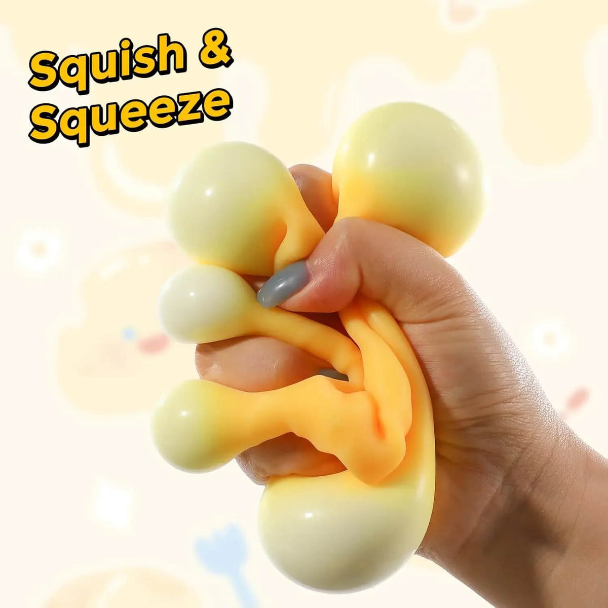 Cheesy Squish Cube Sensory Toy