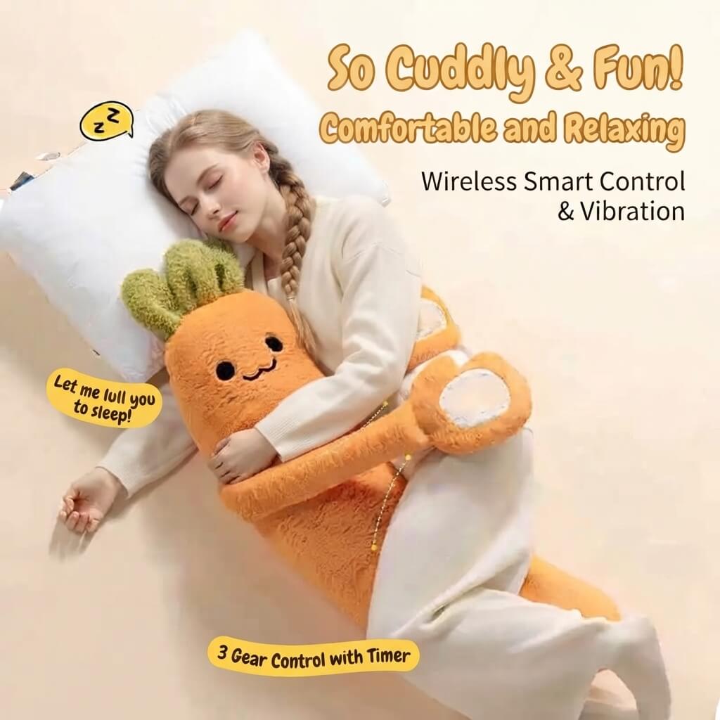 PatPals™ Carrot Patting Plush Pillow