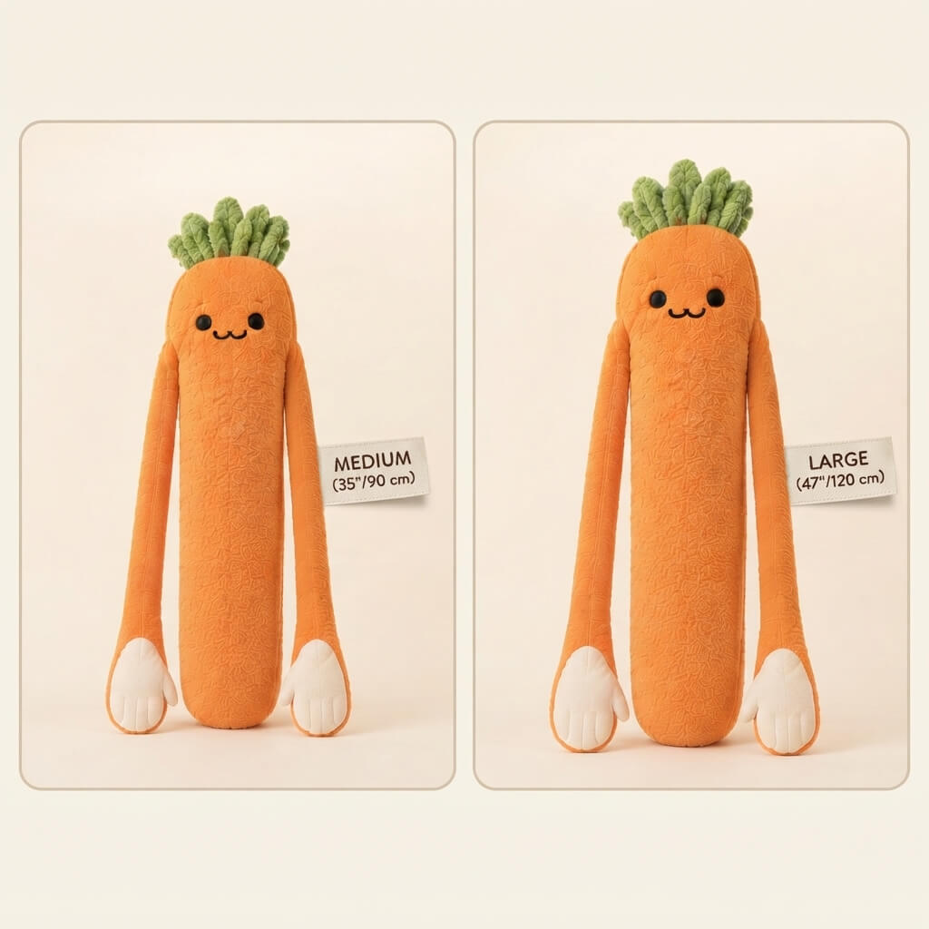 PatPals™ Carrot Patting Plush Pillow