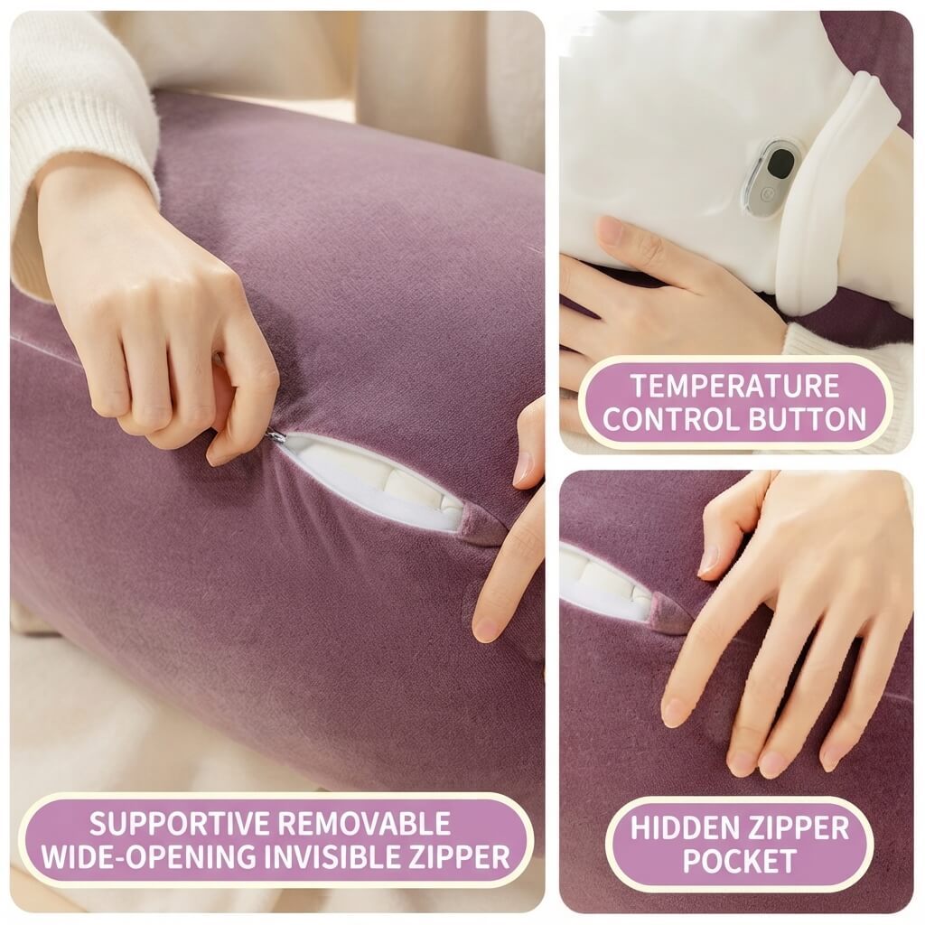 PatPals™ Eggplant Patting Plush Pillow