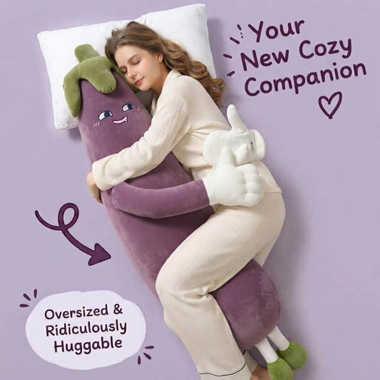 PatPals™ Eggplant Patting Plush Pillow