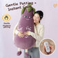 PatPals™ Eggplant Patting Plush Pillow