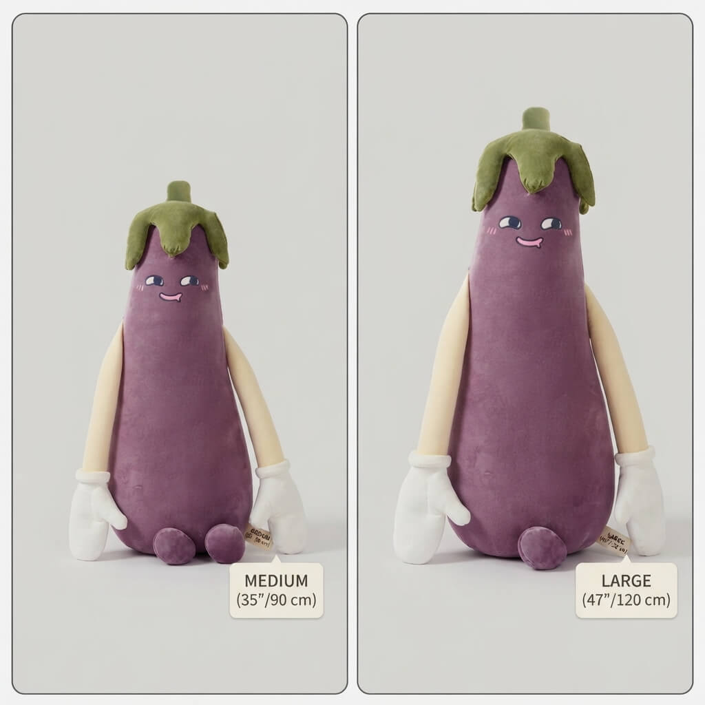PatPals™ Eggplant Patting Plush Pillow