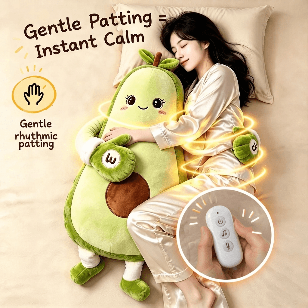 Coussin en peluche à tapoter PatPals™ en forme de point d'interrogation