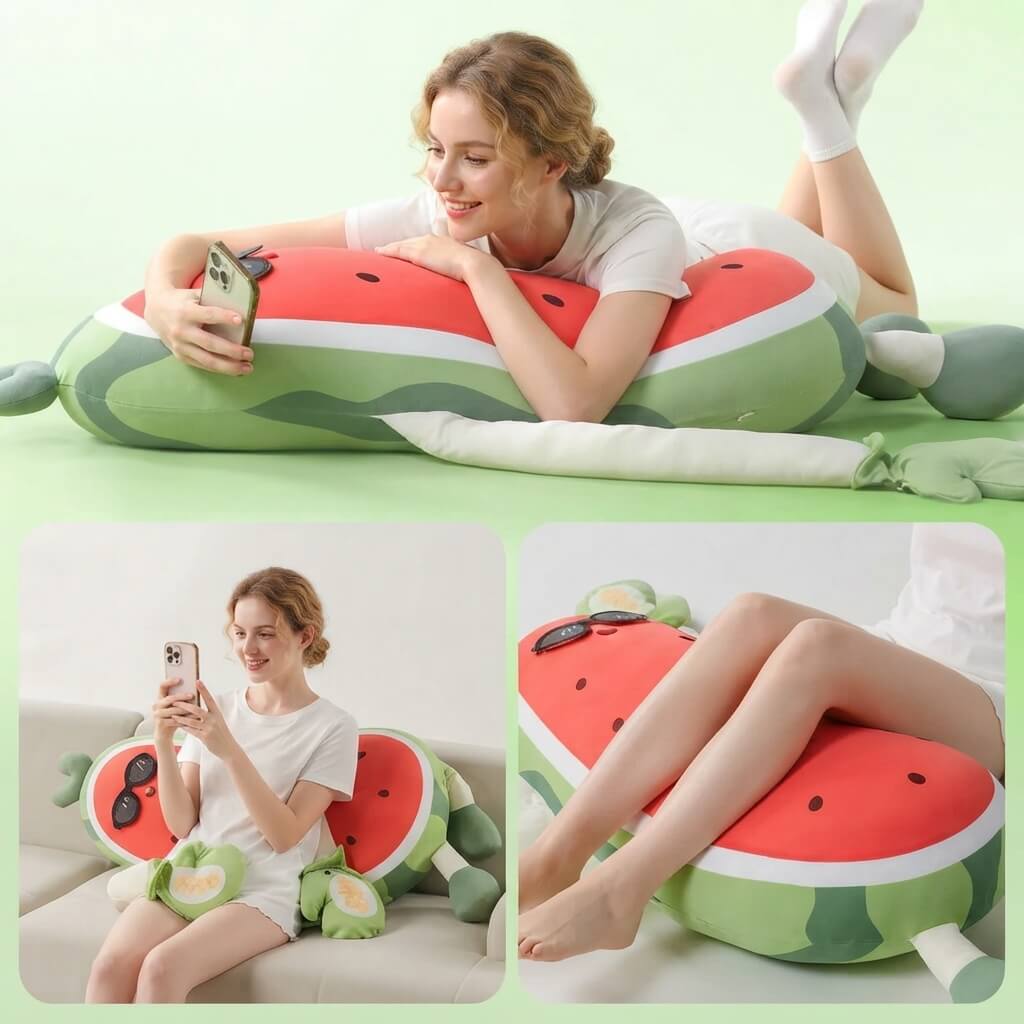 PatPals™ Watermelon Patting Plush Pillow