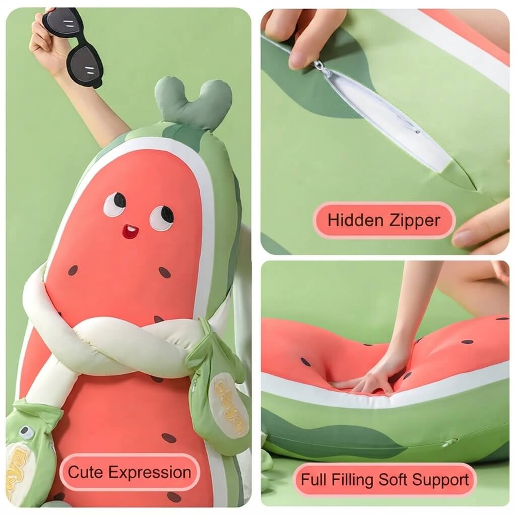 PatPals™ Watermelon Patting Plush Pillow