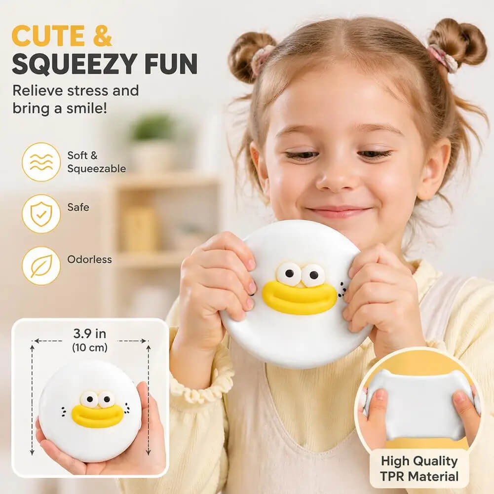 PLUSHY'Z® Quacky Squishy Bun - Stress-Relief Toy