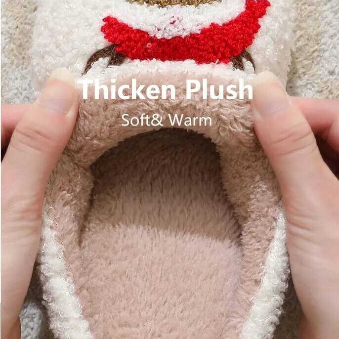 Reindeer Winter Slippers by PLUSHY'Z®️