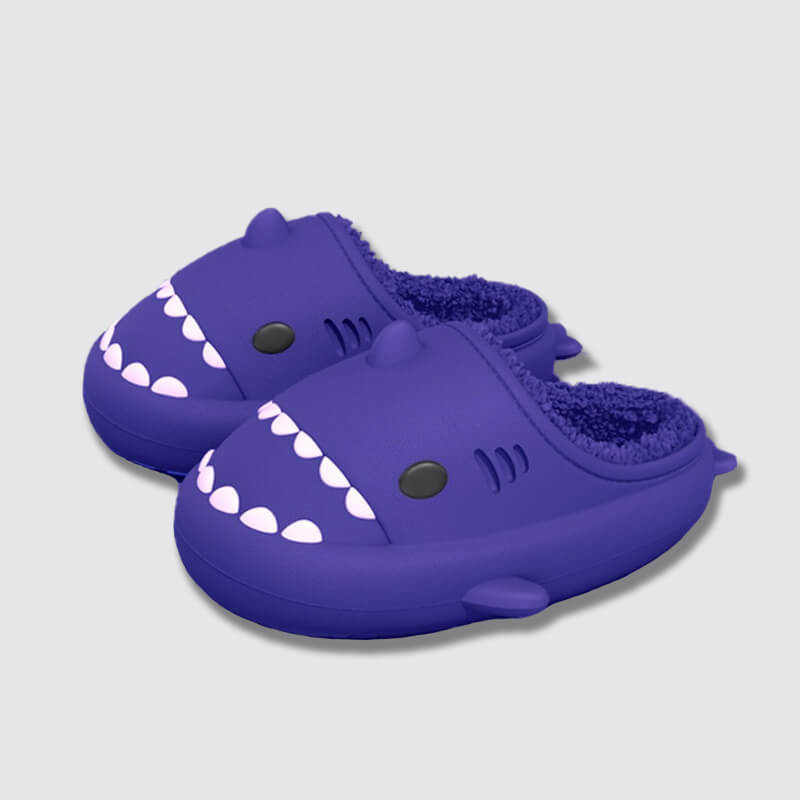 SHARKY'Z™️ - Pantuflas de tiburón de invierno para niños