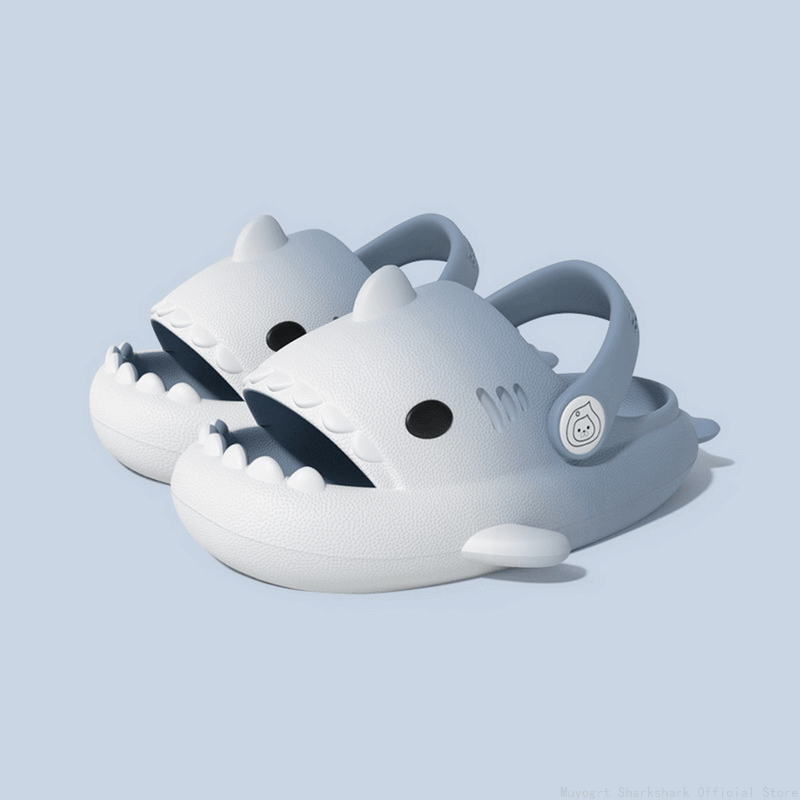 SHARKY'Z™️ BICOLOR - Kids Shark Clogs - PLUSHY'Z®️