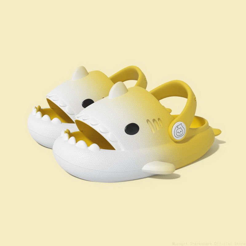 SHARKY'Z™️ BICOLOR - Kids Shark Clogs - PLUSHY'Z®️