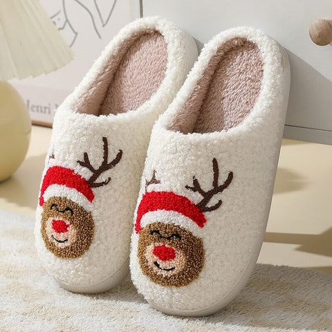 Reindeer Winter Slippers by PLUSHY'Z®️