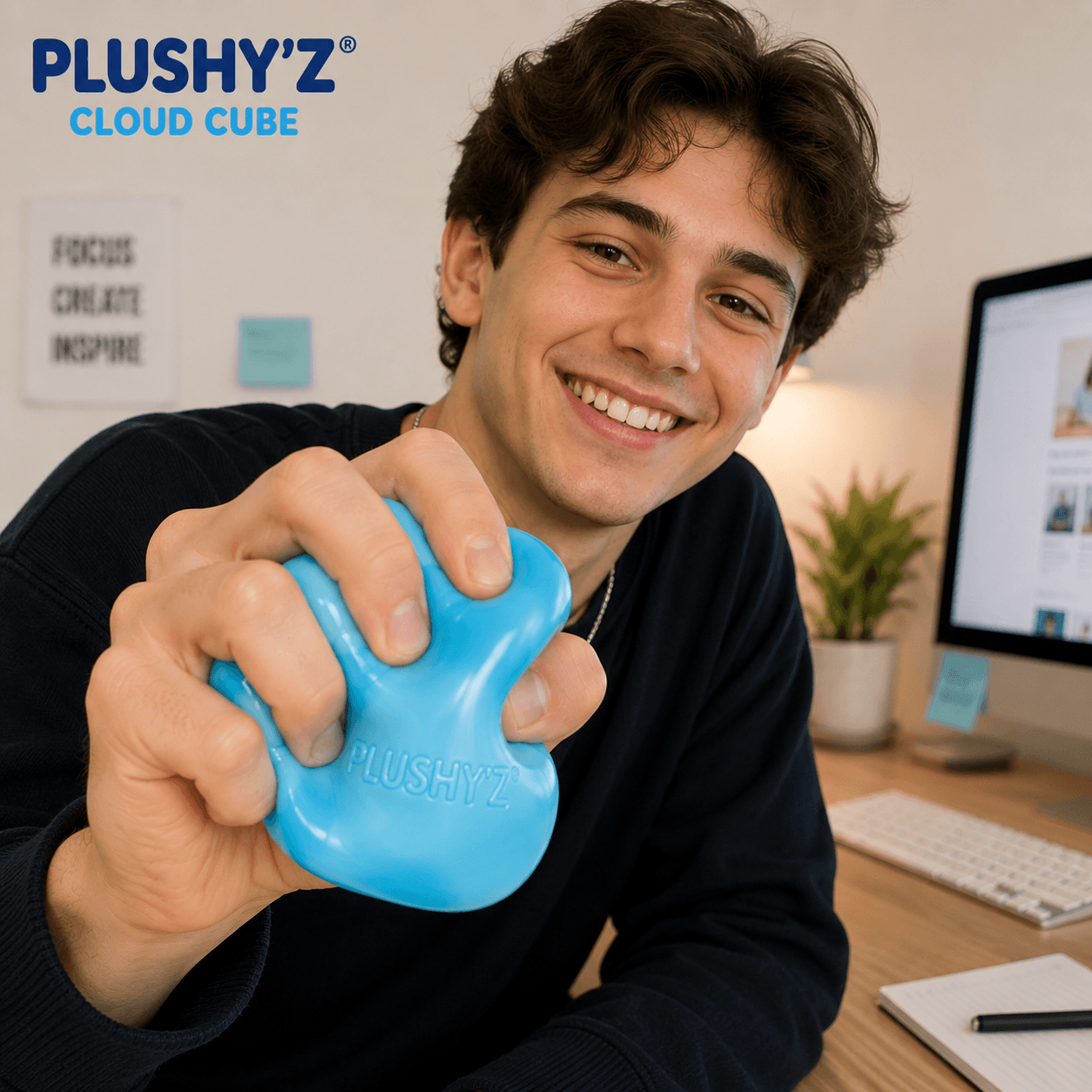 PLUSHY'Z® Cloud Cube – Squishy Stress-Relief Toy
