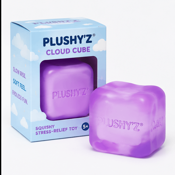 PLUSHY'Z® Cloud Cube – Squishy Stress-Relief Toy