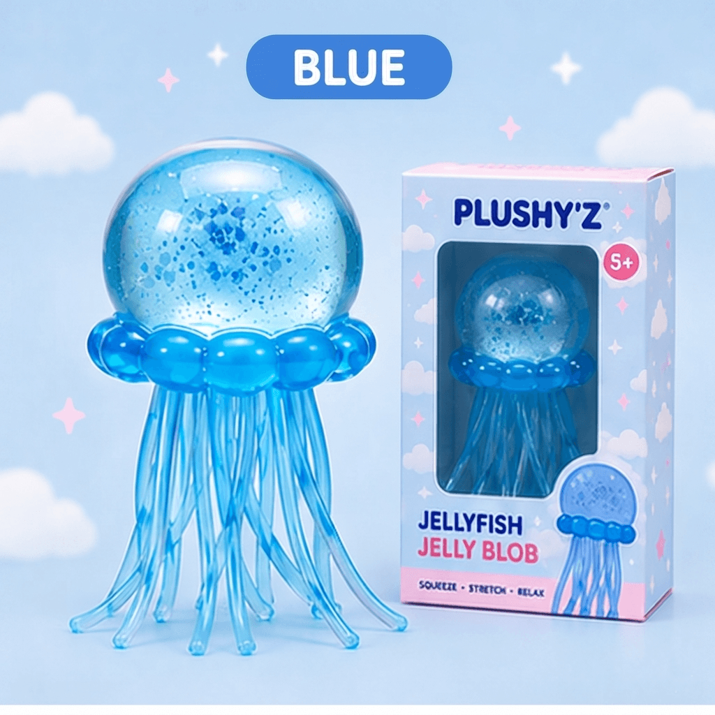 PLUSHY'Z® Jellyfish Blob – Sensory Stress-Relief Toy