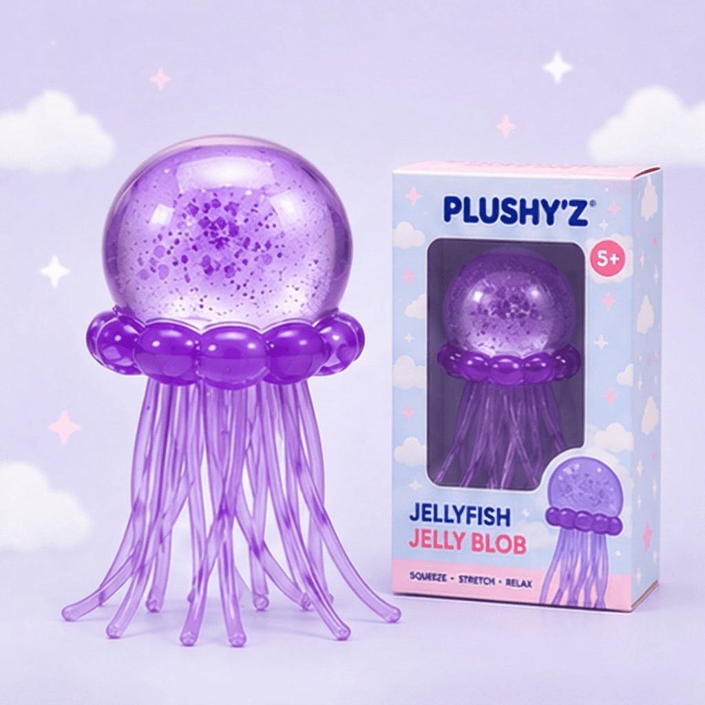PLUSHY'Z® Jellyfish Blob – Sensory Stress-Relief Toy